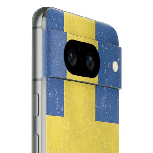 Sweden Flag Distressed Google Pixel 8 Skin